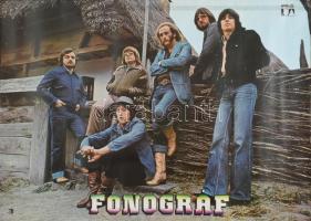 cca 1970-1980 Fonográf együttes, Pepita plakát, feltekerve, kissé sérült, 79x58 cm