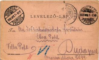 1900 Budapest XIII. Sturm-féle pilseni pince reklámlapja zenekarral (Budapester Elite Schrammel Quin...