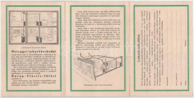 Narag Classic fűtés - A legtakarékosabb fűtés. 3 részes kinyitható reklám képeslap / 3-tiled folding...
