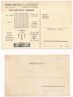 Fonó Miklós gép-, bányaberendezés és fúrószerszámgyár rt. - 2 db régi reklám képeslap