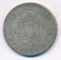 1887KB 1Ft Ag "Ferenc József / Barokk címer" T:2-,3
Adamo M15