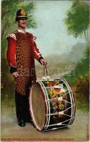 Big drummer of the 1st Yorkshire Regt., review order. E.F.A. Military Series No. 96.