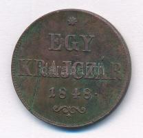 1848. 1kr Cu T:2 karc  Adamo B1