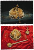 30 db MODERN magyar motívum képeslap: koronaékszerek / 30 modern Hungarian motive postcards. Crown jewelry