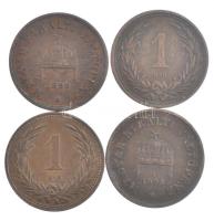 1893KB-1899KB 1f bronz (4xklf) T:1-,2  Adamo K1