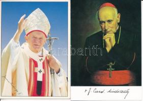 15 db MODERN vallásos motívum képeslap: pápák és bíborosok / 15 modern religious motive postcards. popes and bishops