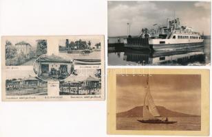 Balaton - 7 db vegyes képeslap vegyes minőségben