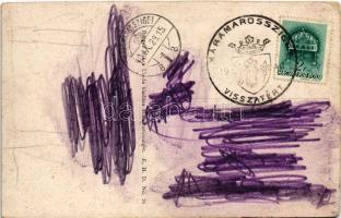 Felsővisó, Viseu de Sus; Fő tér. Berger Miksa utóda kiadása / main square + "1940 Máramarosszig...