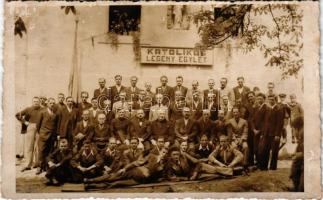 Nagybánya, Baia Mare; Katolikus Legényegylet csoportképe / Catholic Boys Association. Surányi photo (fl)