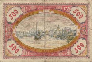 Német Birodalom/Weimari Köztársaság/Bremerhaven, Geestemünde, Lehe 1923.8.10. 500.000M T:III