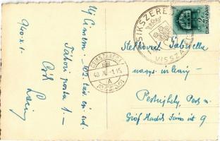 1940 Csíkszereda, Miercurea Ciuc; A kútnál, erdélyi folklór / Transylvanian folklore. photo + "...