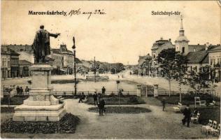 Marosvásárhely, Targu Mures; Széchenyi tér, üzletek / square, shops (EB)