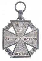 1916. Károly-csapatkereszt Zn kitüntetés mellszalag nélkül T:2  Hungary 1916. Charles Troop Cross Zn decoration without ribbon C:XF NMK 295.