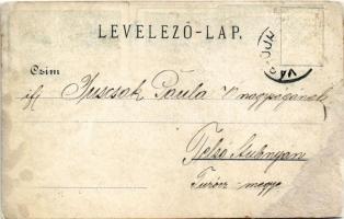 Vágújhely, Waag-Neustadt, Nové Mesto nad Váhom; Fő tér, piac, helybeli jegyzőné. Brück Samu kiadása ...