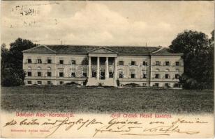 1908 Alsókorompa, Dolná Krupá; Gróf Chotek Rezső kastélya. Bohumitzky András kiadása / castle (Rb)