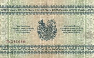 Német Birodalom/Weimari Köztársaság/Zwickau 1923.8.25. 100.000M T:II