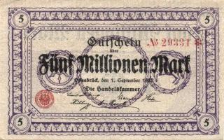 Német Birodalom/Weimari Köztársaság/Osnabrück 1923.9.1. 5000.000M T:II+