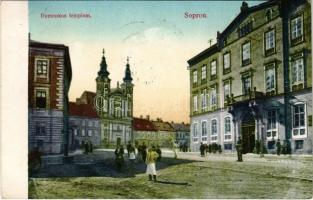 1910 Sopron, Domonkos templom. Novák László kiadása