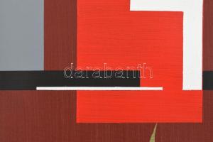 Koppány Attila (1947-): Etüd. Akril, vászon. Jelzett, a hátoldalán autográf felirattal. Fa keretben....