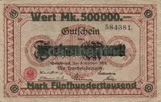 Német Birodalom/Weimari Köztársaság/Osnabrück DN (-1923.8.25.) 500.000M T:II/III
