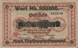 Német Birodalom/Weimari Köztársaság/Osnabrück DN (-1923.8.25.) 500.000M T:III