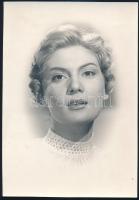 cca 1960 Bara Margit (1928-2016) színésznő fotója, szép állapotban, 19×13 cm
