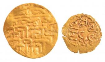 Oszmán Birodalom ~16. század Sultani Au (3,34g) + kisméretű Au érme (0,64g) T:2- Ottoman Empire 1574. (982.) Sultani Au (3,34g) + small Au coin (0,64g) C:VF