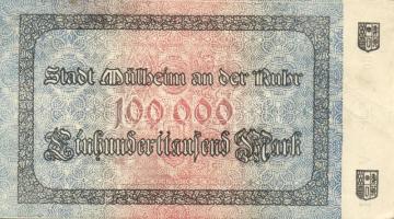 Német Birodalom/Weimari Köztársaság/Mülheim a.d. Ruhr 1923.7.14. 100.000M T:I