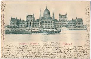 1899 (Vorläufer) Budapest V. Országház, Parlament. Emb. (EK)