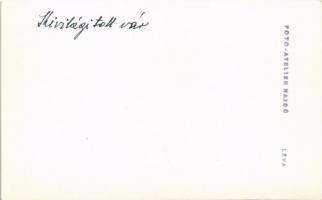 Léva, Levice; kivilágított vár este / castle illuminated at night. Foto-Atelier Hajdú photo (non PC)