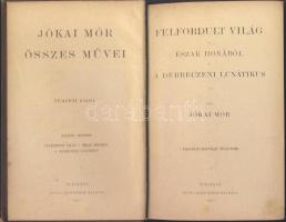 1907 Jókai Mór regényei sorozatból: "Felfordult a világ, Észak honából és A debreczeni lunátiku...