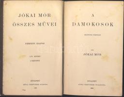 1896 Jókai Mór regényei sorozatból: "A Damokosok" címmel a Révai Testvérek kiadásában, Budapest