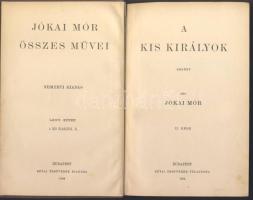 1904 Jókai Mór regényei sorozatból: "A kis királyok" II. kötete a Révai Testvérek kiadásában, Budapest