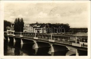1949 Pöstyén, Piestany; Nová mostná kolonáda / híd / bridge (EK)