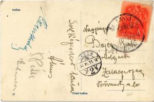 1938 Kassa, Kosice; színház, székesegyház, villamos / cathedral, theatre, tram + "1938 Kassa vi...