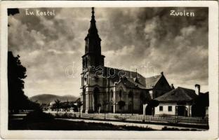 Zólyom, Zvolen; Ev. Kostol / Evangélikus templom / Lutheran church