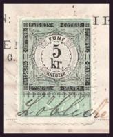 1879 Bécs, Gebrüder Israel Wien & Dresden malomkőgyár díszes, fejléces számlája, kitöltve, 5 kr ...