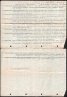 cca 1939-1945 Mór Béla budapesti bőrkereskedő igazoló okmányai, 7 db (származási igazolvány és táblá...