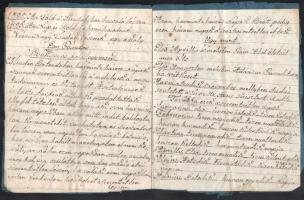 1864 Gyöngyös, jövendöléseket tartalmazó kézírásos füzet