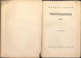 1934 Makkai Sándor: "Ördögszekér" című plüssborítóval ellátott Révai kiadású regénye
