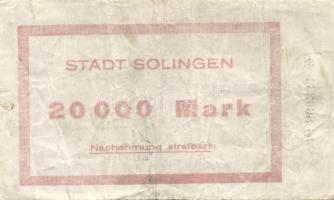 Német Birodalom/Weimari Köztársaság/Solingen 1923.7.10. 20.000M T:III