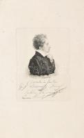 1827 gróf Dessewffy József - báró Langendorf rézkarca 11x15 cm
