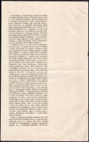 1917 Magyar Állatorvos Egyesület előterjesztése hat oldal