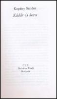 Kopátsy Sándor Kádár és kora. Bp., é.n. CET kiadói papírkötésben
