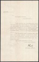 1936 Ankara a Magyar Királyi Követség levele Budapestre