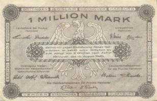 Német Birodalom/Weimari Köztársaság/Hannover/Vereinigung niedersächsischer Handelskammern 1923.8.15....