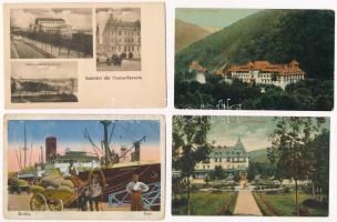14 db RÉGI román város és motívum képeslap / 14 pre-1945 Romanian town-view and motive postcards