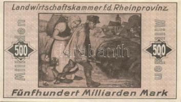 Német Birodalom/Weimari Köztársaság/Bonn/Landwirtschaftskammer 1923.11.1. 500.000.000.000 T:I