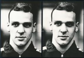 Rózsa Norbert (1972- ) olimpiai és világbajnok úszó 2 db aláírt fotója, 18x13 cm