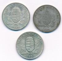 1926. 1P Ag (2x, egyiken karcolások) + 1938. 1P Ag T:2-3
Adamo P6